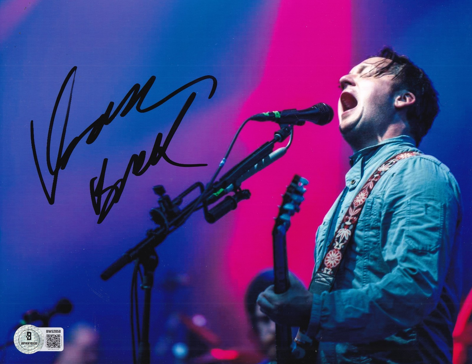 ISAAC BROCK signed (MODEST MOUSE) Lead Singer 8X10 photo BECKETT BAS BW52058