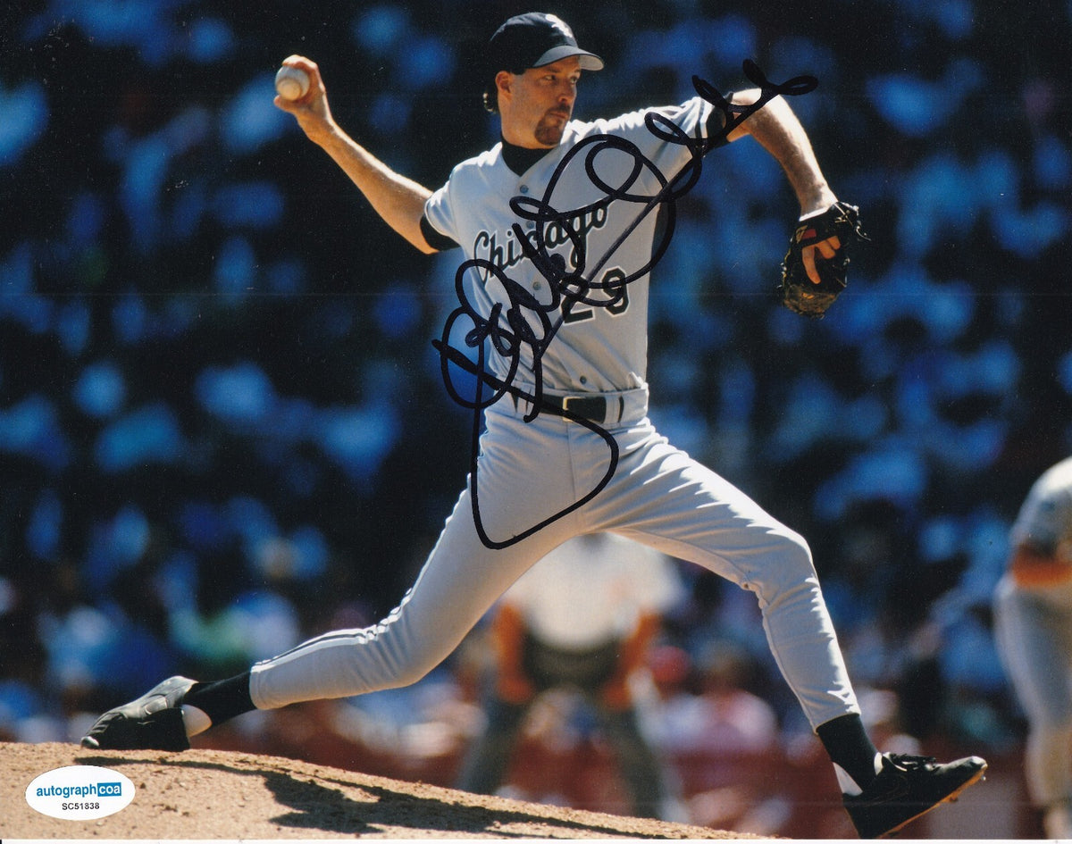 JACK MCDOWELL signed (CHICAGO WHITE SOX) Baseball 8X10 photo ACOA SC51838
