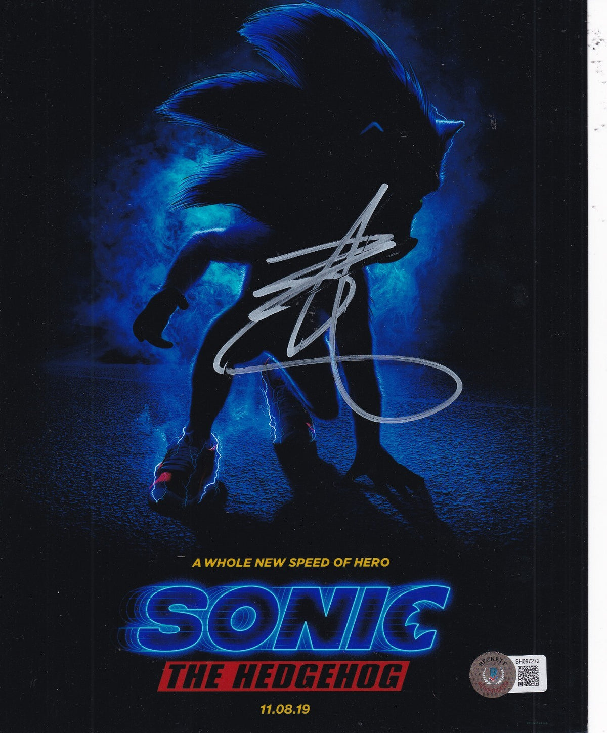 BEN SCHWARTZ signed (SONIC THE HEDGEGOG) movie 8X10 photo BECKETT BAS BH097272