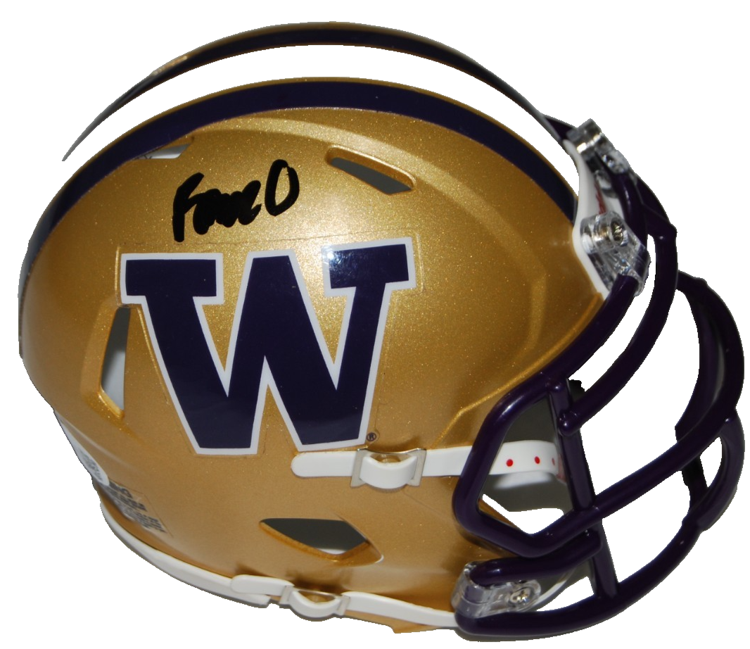 ROME ODOUNZE signed (WASHINGTON HUSKIES) mini football helmet JSA CR86599
