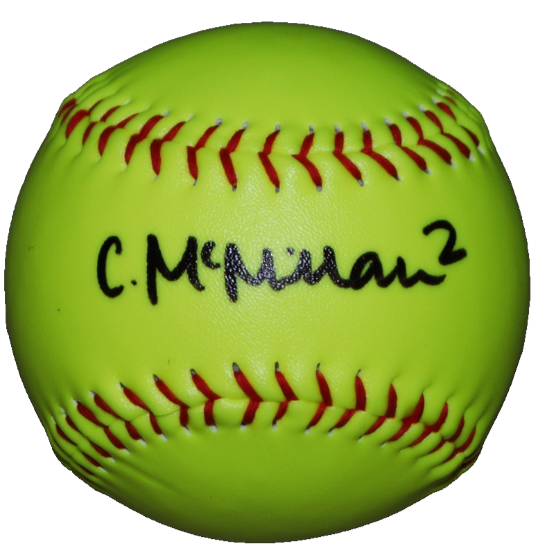 CORI MCMILLAN signed (CHICAGO BANDITS) USA Softball 12" BECKETT BAS BT78234