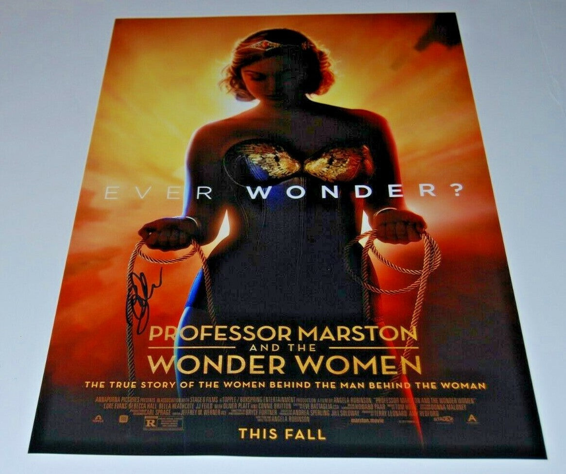 BELLA HEATHCOTE signed (PROFESSOR MARSTON & THE WONDER WOMEN) 12X18 W/COA 