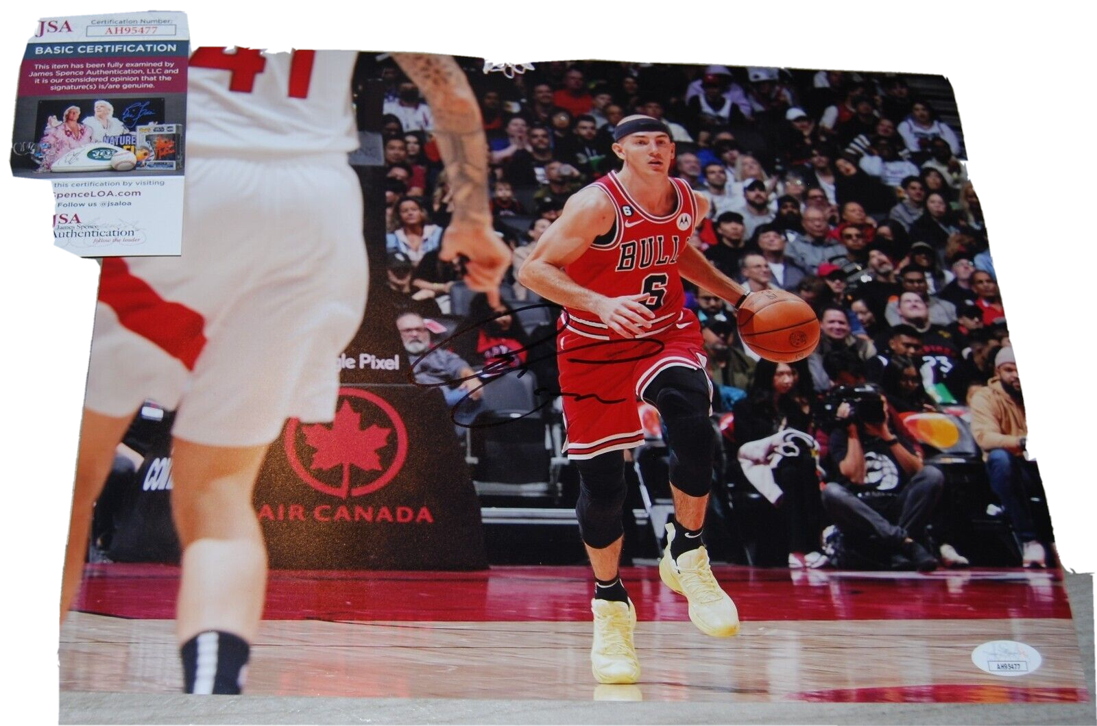 ALEX CARUSO signed (CHICAGO BULLS) autographed 11X14 photo JSA COA AH95477