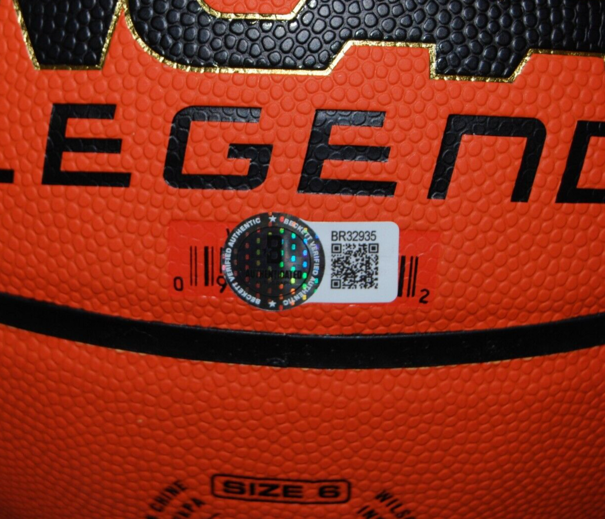 JAKE DIEBLER signed (OHIO STATE BUCKEYES) Wilson NCAA basketball BECKETT BR32935