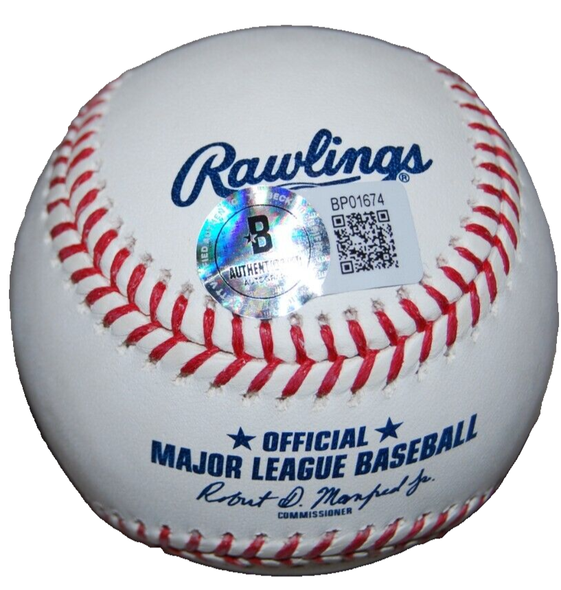 KEEGAN THOMPSON signed (CHICAGO CUBS) OML Major League baseball BECKETT BP01674