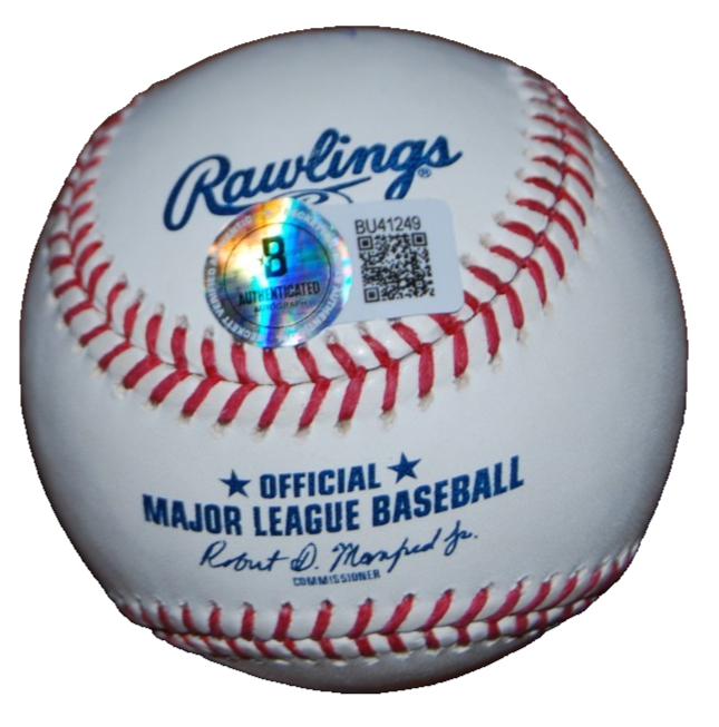 MANNY SANGUILLEN signed (PITTSBURGH PIRATES) OML baseball BECKETT BU41249