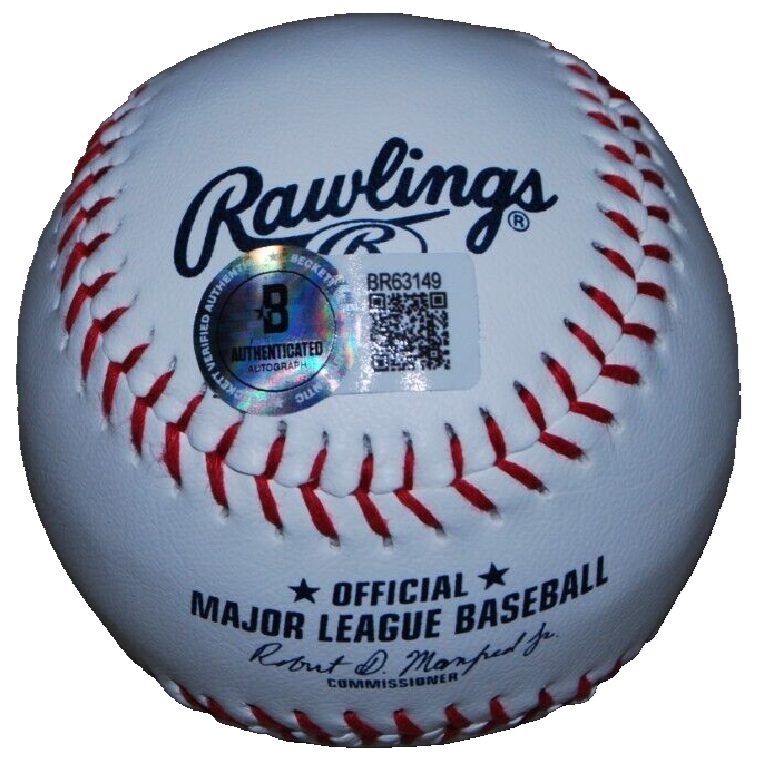 HAGEN SMITH signed (CHICAGO WHITE SOX) MLB logo baseball BECKETT BR63149