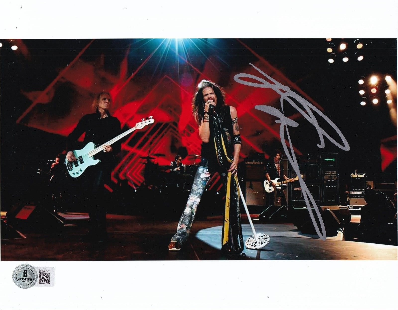 TOM HAMILTON signed (AEROSMITH) Guitarist Music 8X10 photo BECKETT BAS BR00221