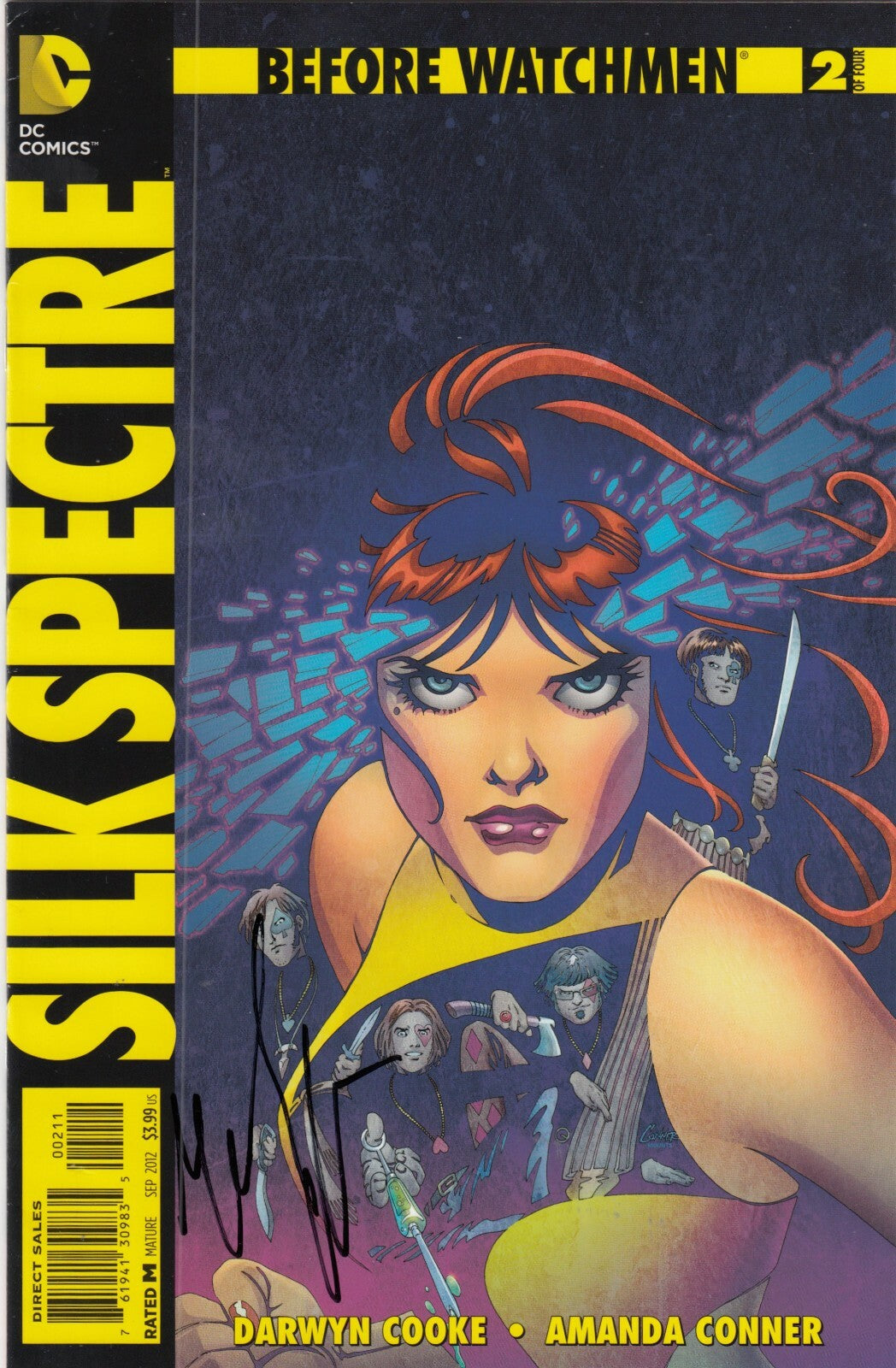 MALIN ACKERMAN signed (SILK SPECTRE) Before Watchmen Comic book #2 of 4 W/COA
