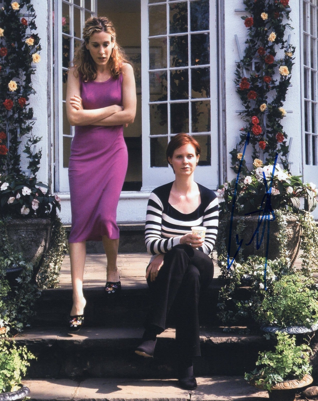 Cynthia Nixon Sex and the City Miranda Hobbes Signed 8x10 Photo w/COA #1