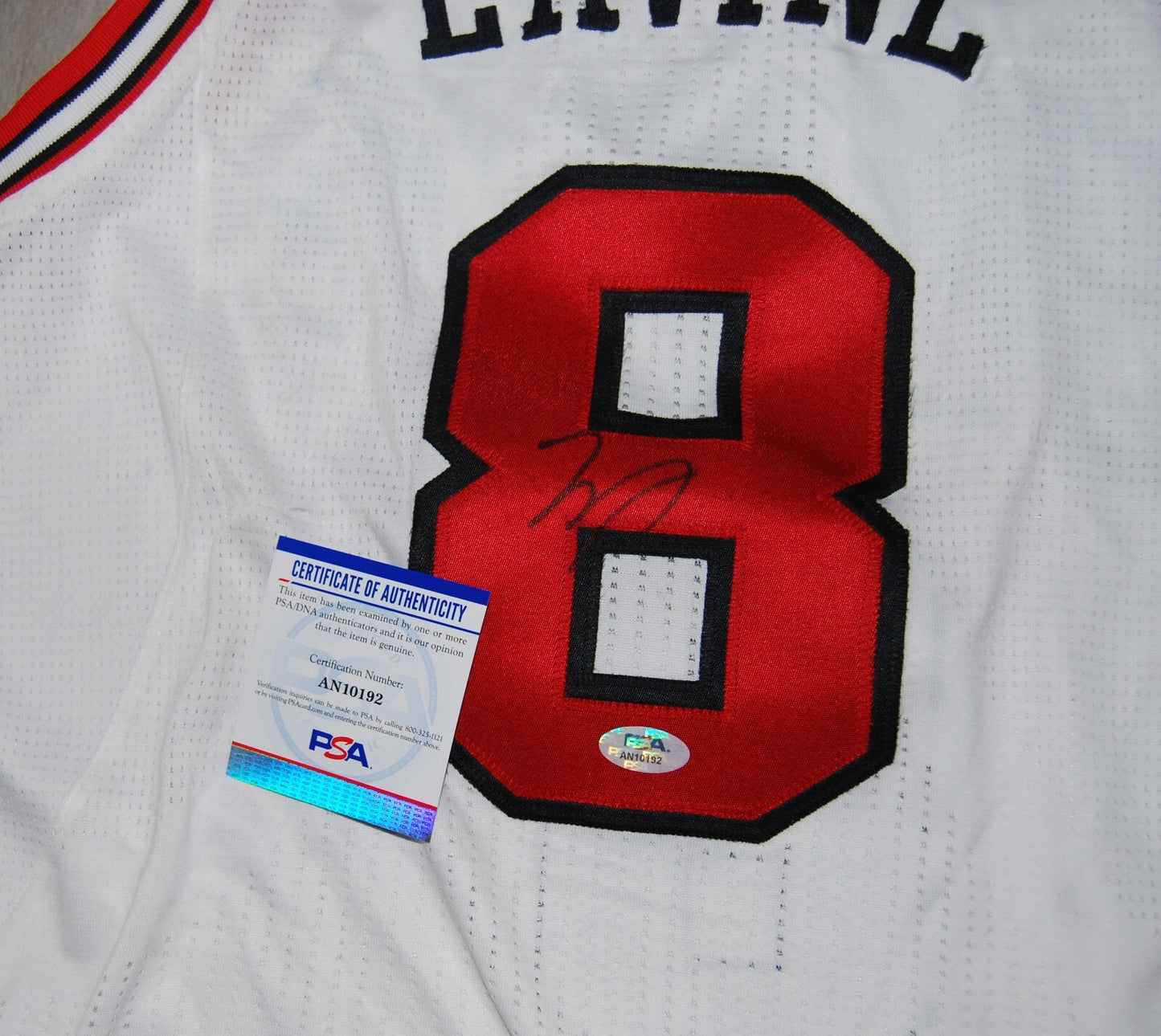 ZACH LAVINE signed (CHICAGO BULLS) Pro-Cut 4XL tall  jersey PSA/DNA AN10192