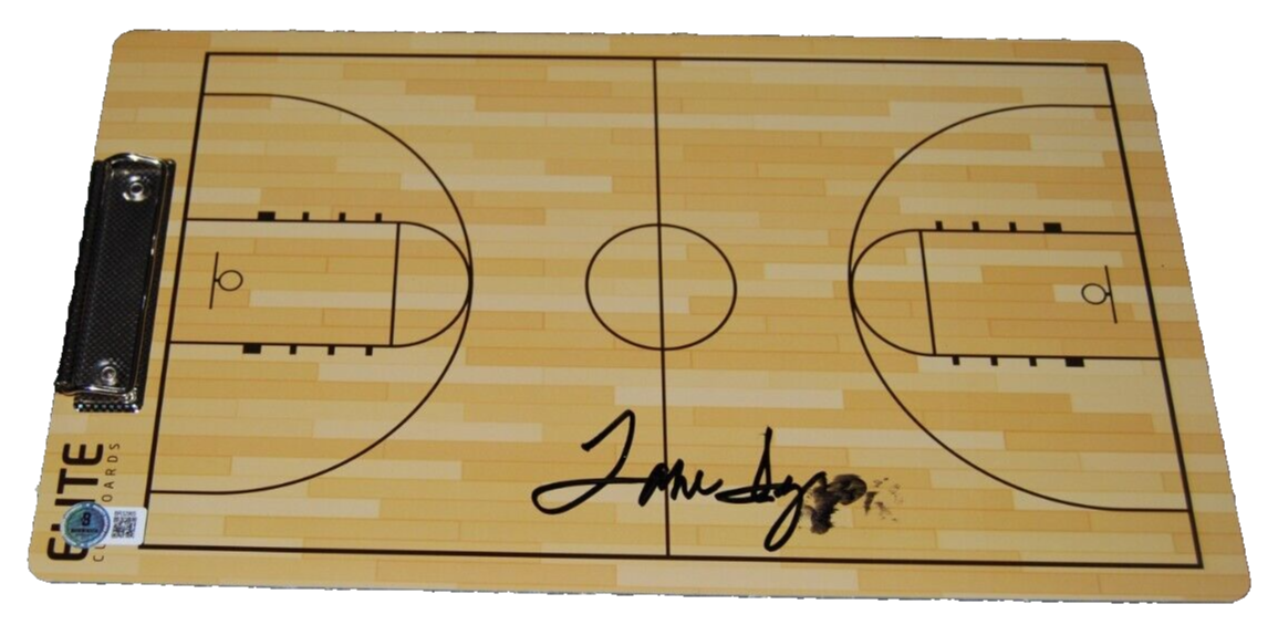 TOM IZZO signed (MICHIGAN STATE SPARTANS) Coaches clipboard BECKETT BAS BR32965