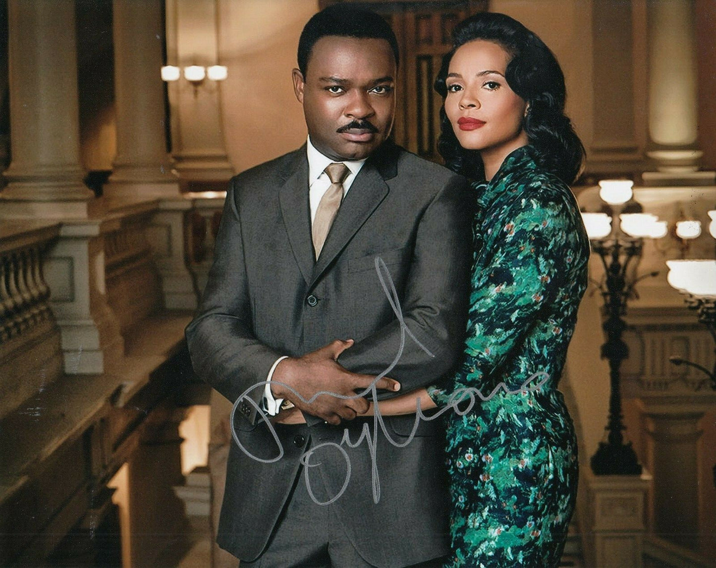 DAVID OYELOWO signed (SELMA) MOVIE 8X10 photo *Dr Martin Luther King* W/COA #1