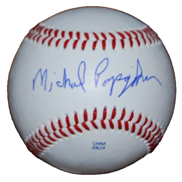 MICHAEL PAPAJOHN signed (FOR THE LOVE OF THE GAME) OL baseball BECKETT BU41198