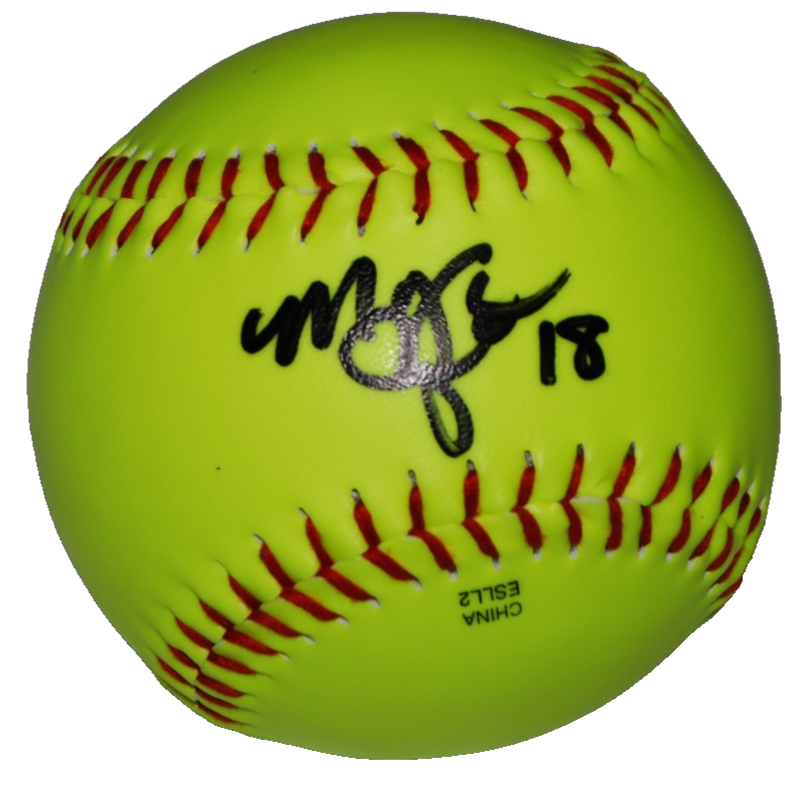 MORGAN ZERKLE signed (CHICAGO BANDITS) AUSL USA softball BECKETT BAS BY085958