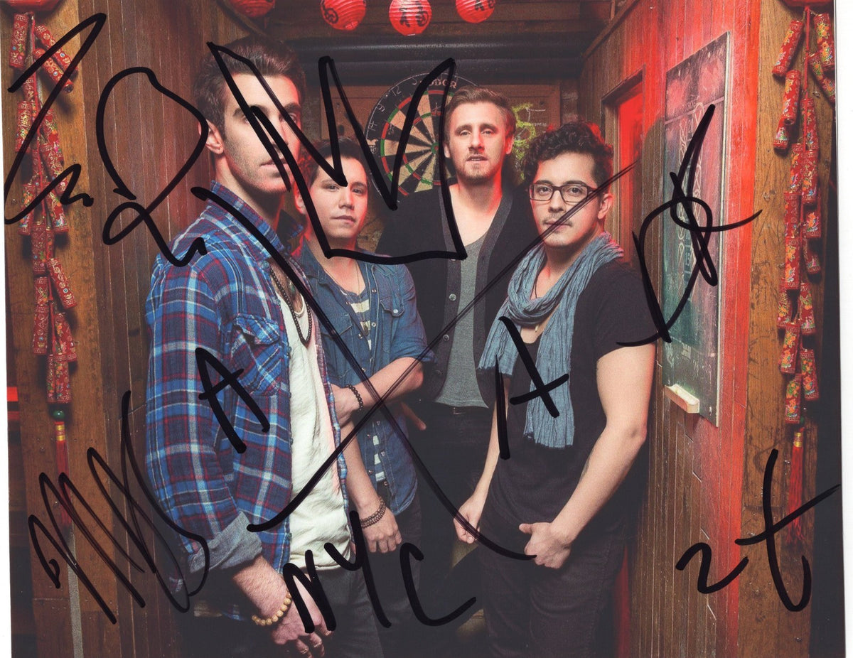 American Authors Group signed 8x10 Photo w/COA Rock N Roll #1