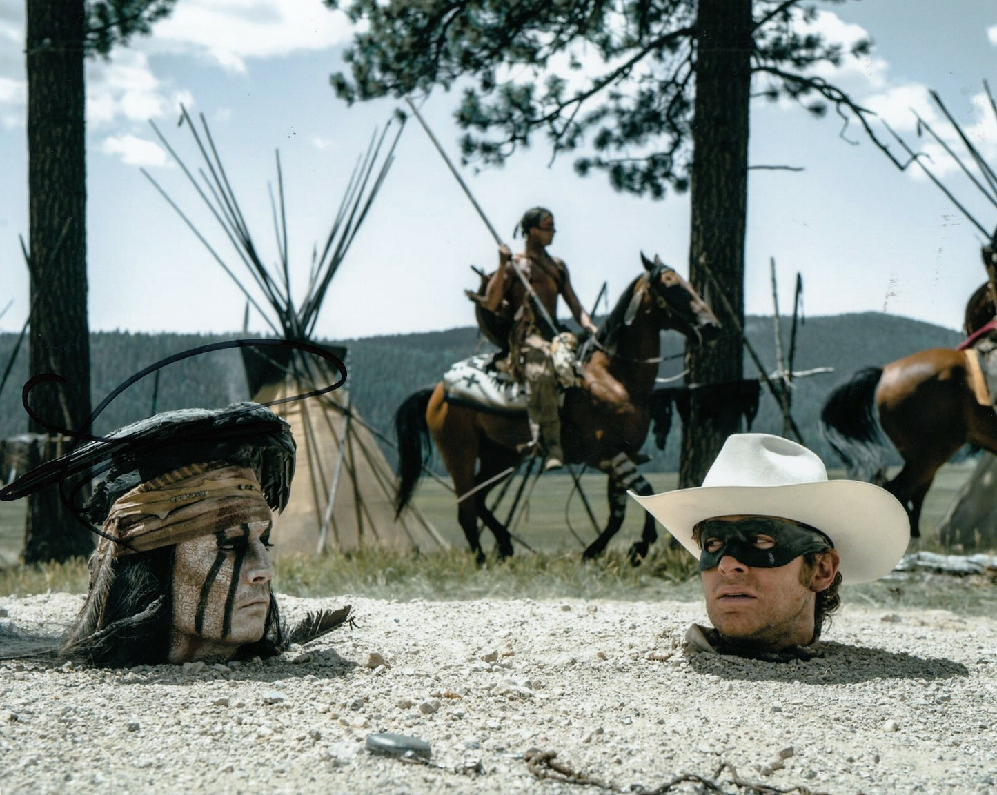 ARMIE HAMMER signed (THE LONE RANGER) Movie 8X10 photo *John* autograph W/COA #5