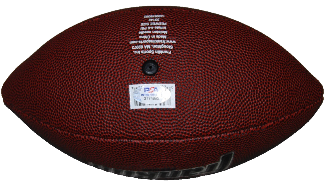 NATHAN VASHER signed (CHICAGO BEARS) mini franklin football PSA/DNA 3T74882