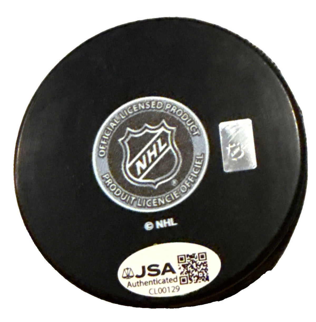 LANE HUTSON signed (MONTREAL CANADIENS) souvenir hockey puck JSA COA CL00129