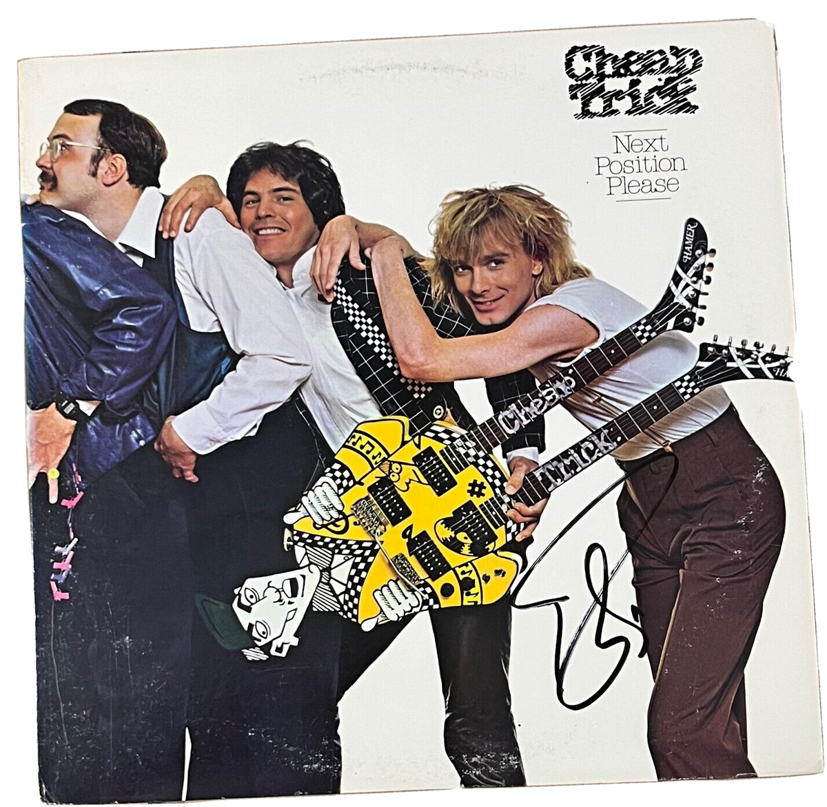 ROBIN ZANDER signed (CHEAP TRICK) Next Position Please record BECKETT AC93953