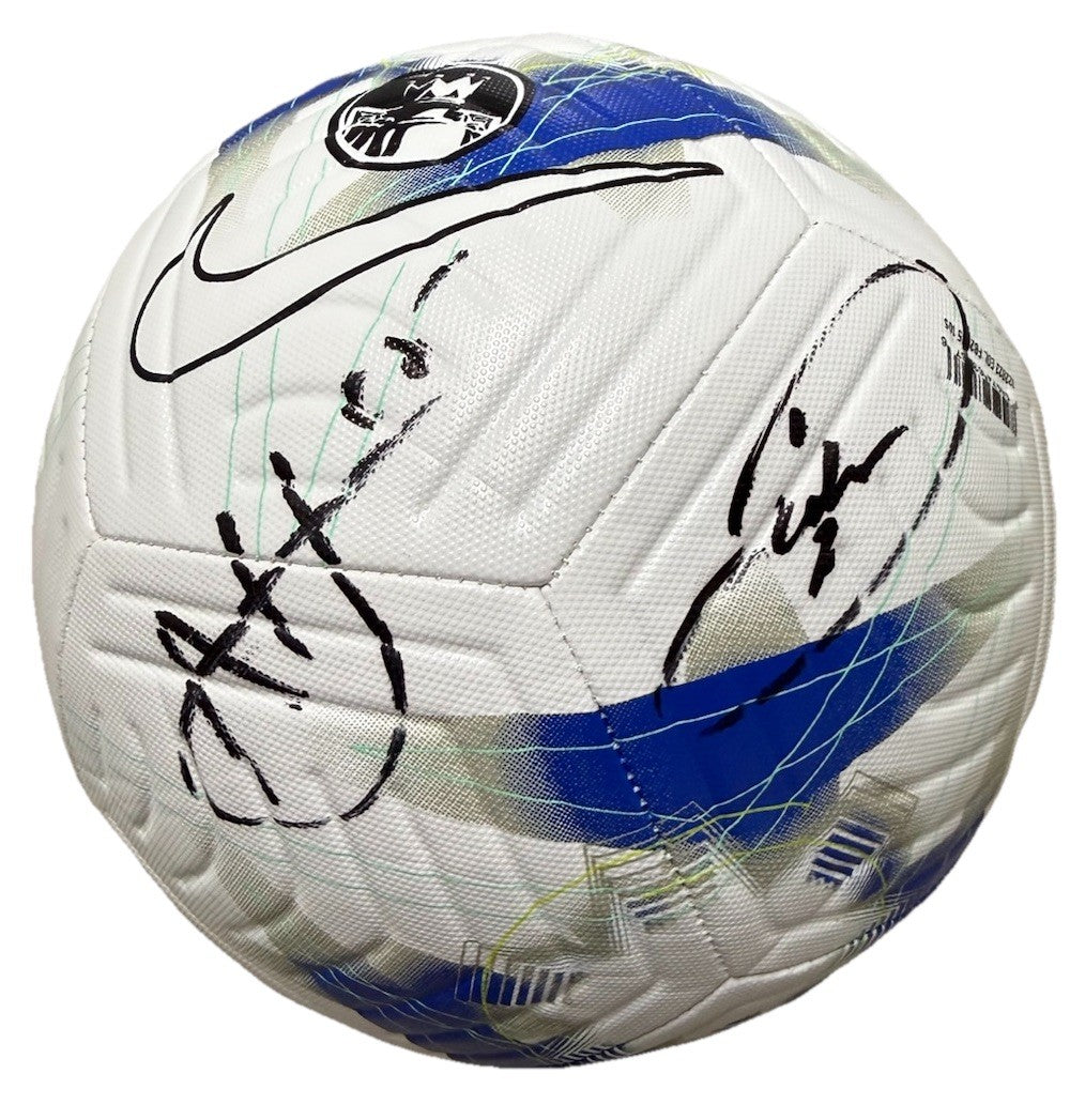 RAHEEM STERLING and NICHOLAS JACKSON signed CHELSEA FC Soccer ball JSA AX31881