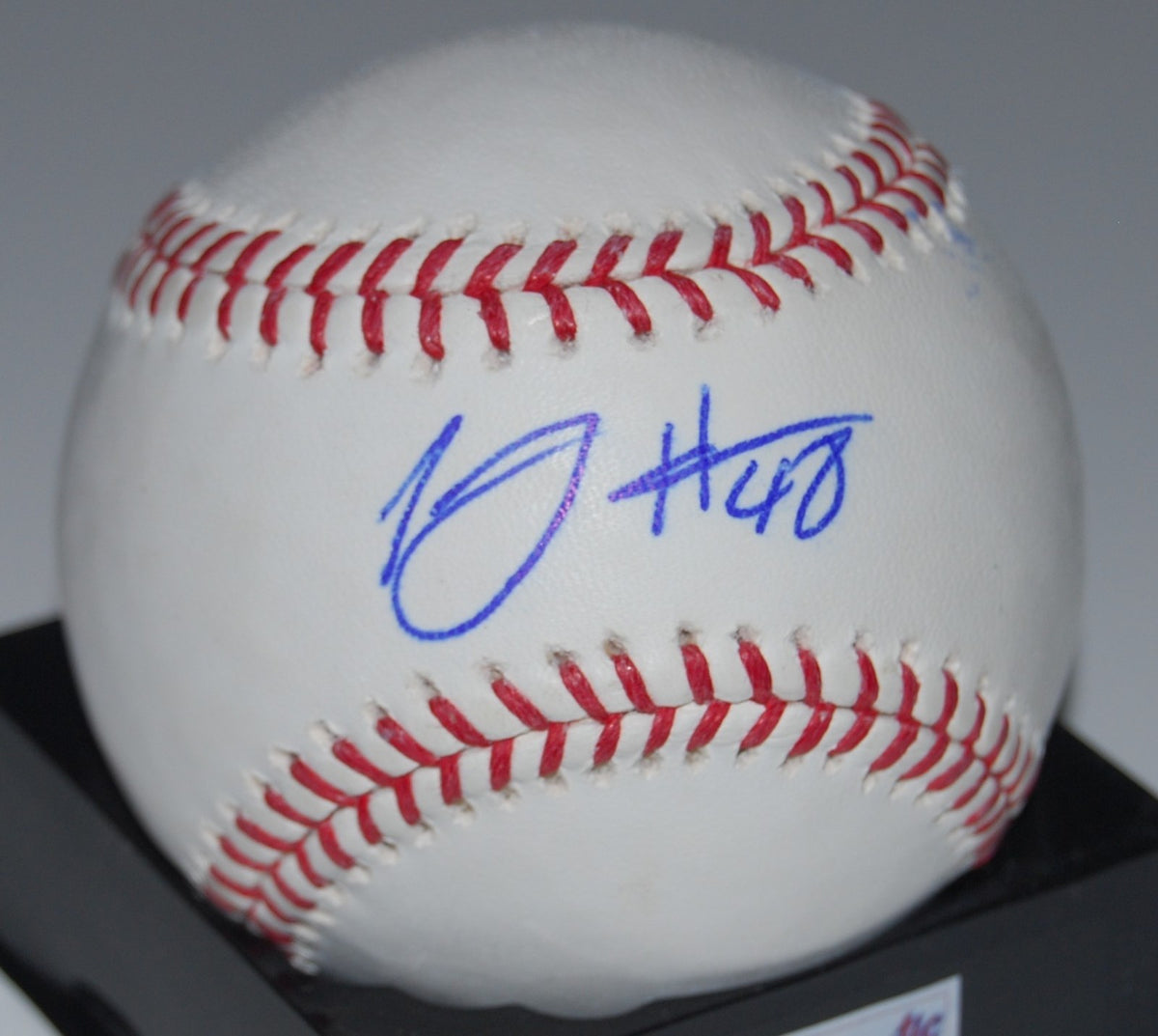 TOMMY HANSON signed Official Major League baseball (ATLANTA BRAVES) W/COA