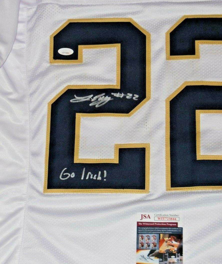 LOGAN DIGGS signed (NOTRE DAME FIGHTING IRISH) Go Irish White custom jersey JSA 