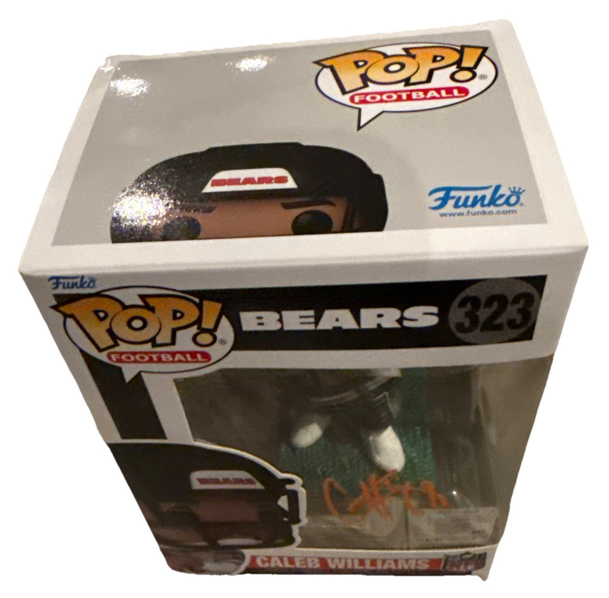 CALEB WILLIAMS signed (Chicago Bears) 🐻 Football Funko Pop #323 JSA CK19718