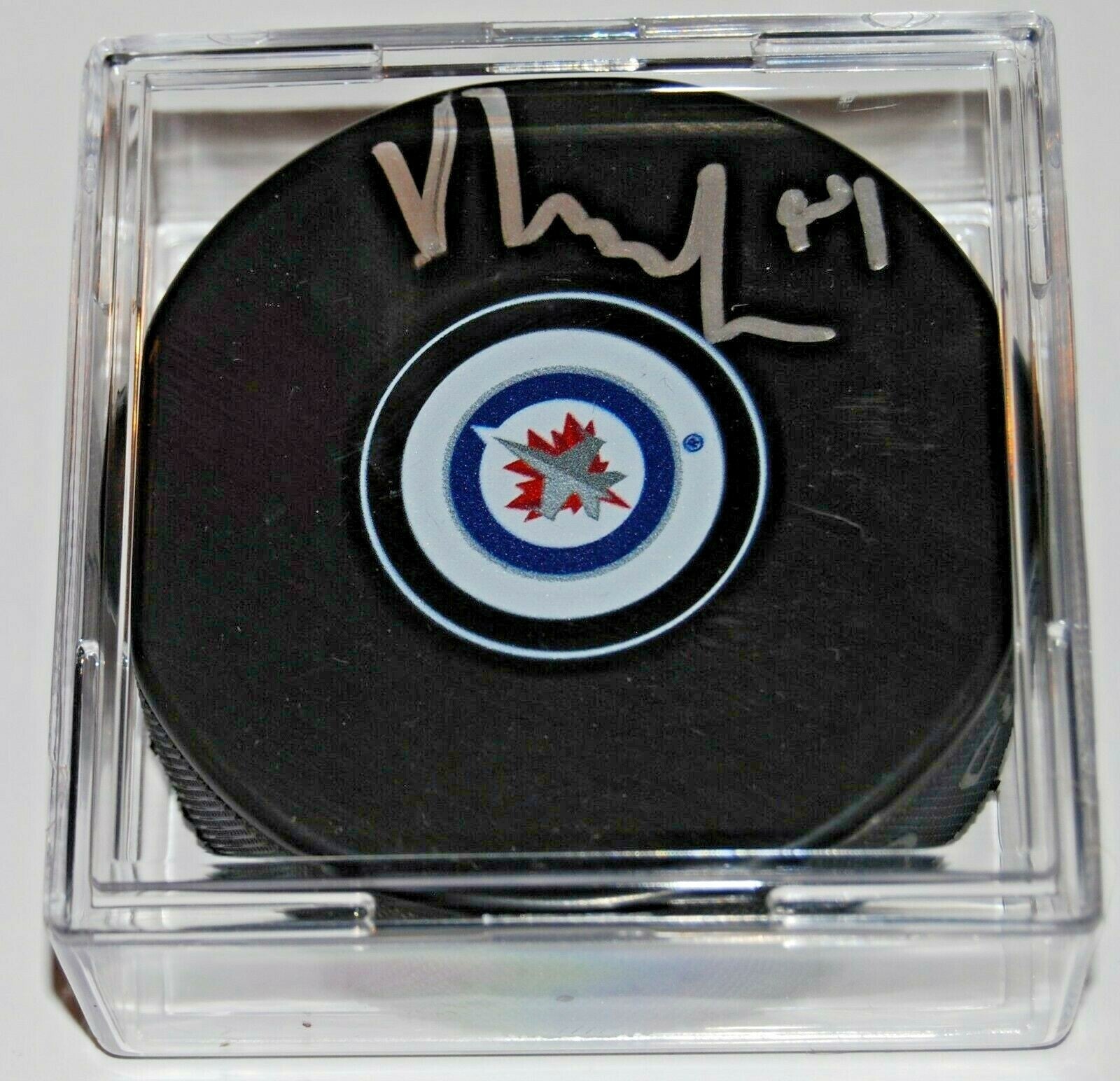 VILLE HEINOLA signed (WINNIPEG JETS) autographed hockey puck W/COA