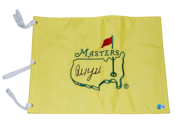PHIL MICKELSON signed (MASTERS) Golf Undated pin flag BECKETT BAS BG93721