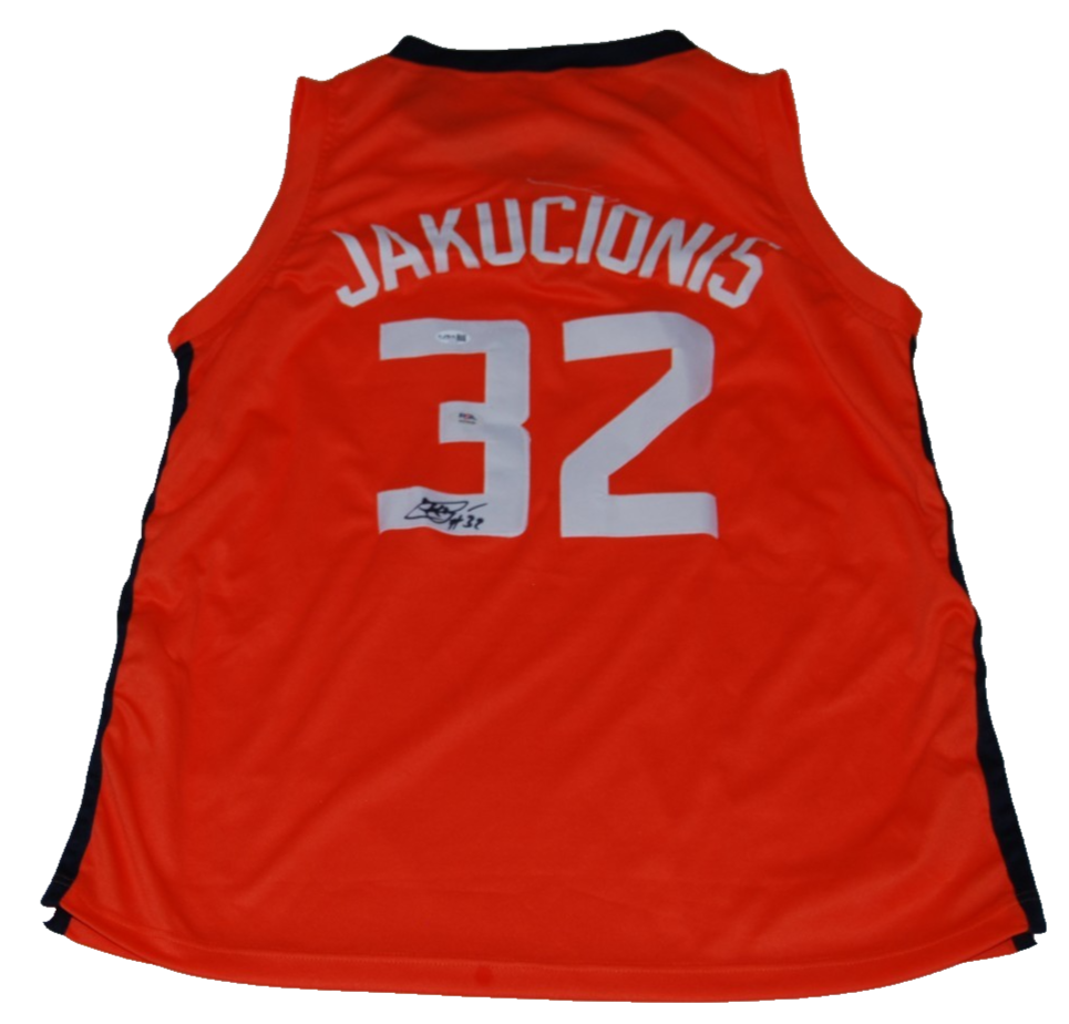KASPARAS JAKUCIONIS signed (ILLINOIS FIGHTING ILLINI) jersey PSA/DNA AO79794