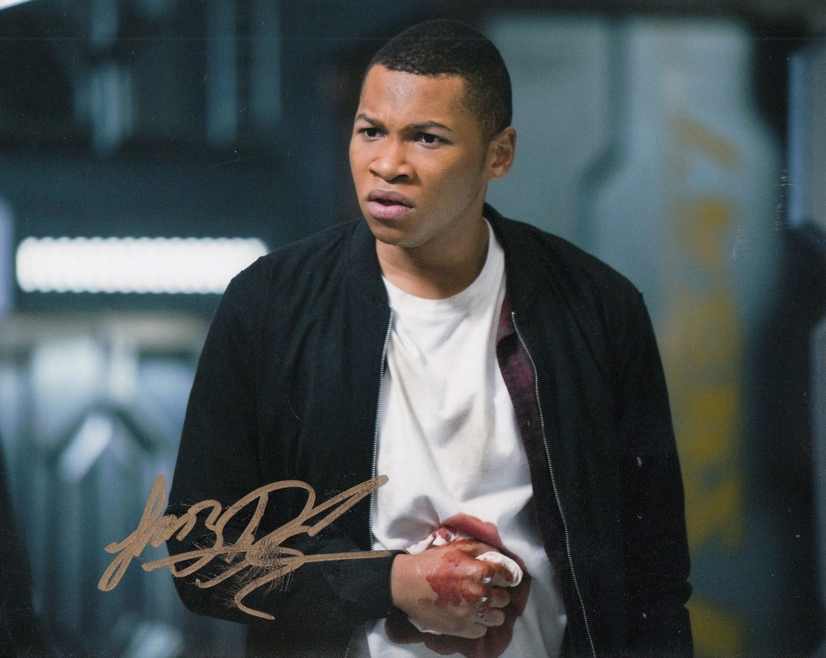 FRANZ DRAMEH signed (LEGENDS OF TOMORROW) *FIRESTORM* 8X10 photo "PROOF" W/COA D