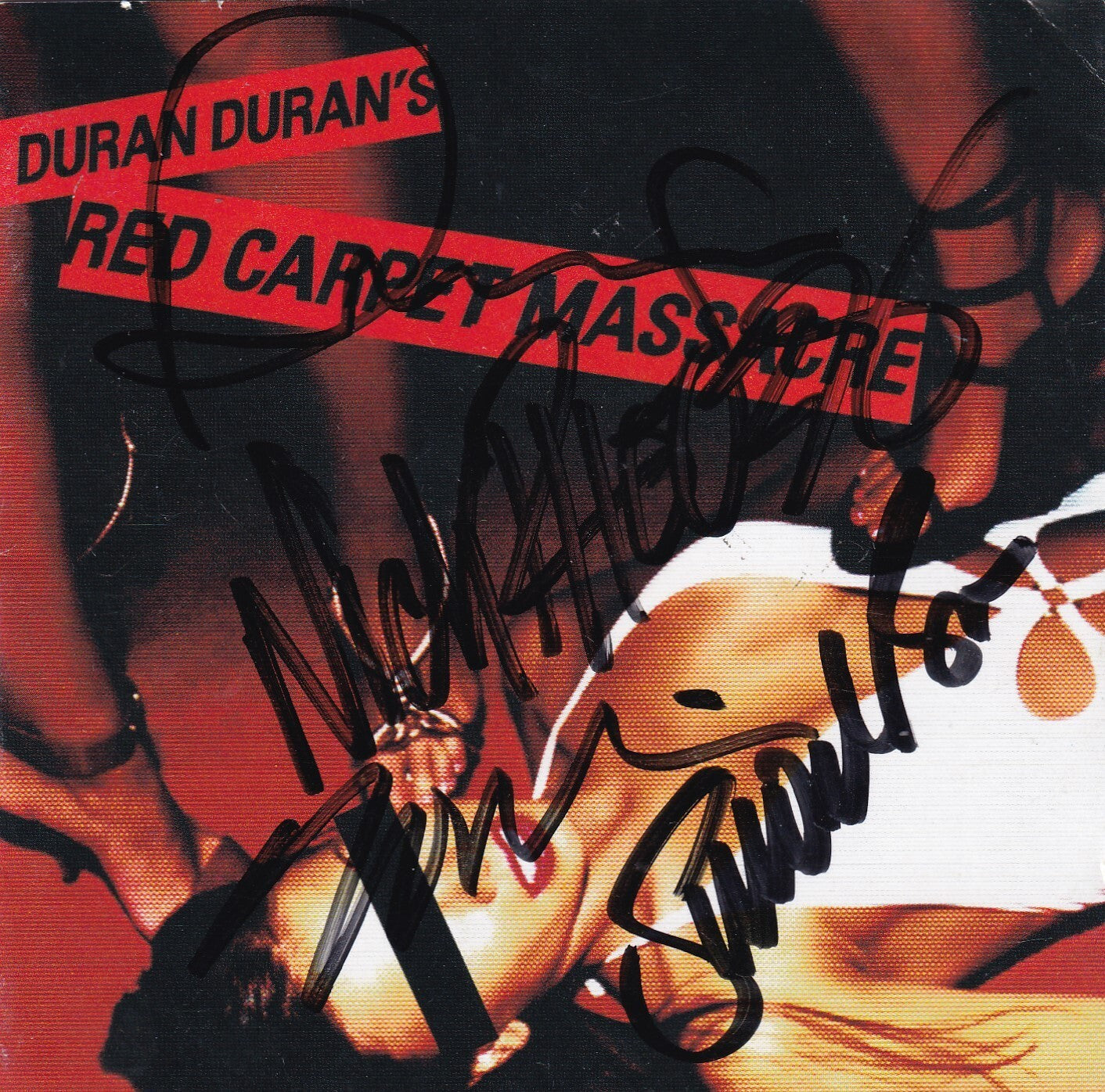 DURAN DURAN signed (RED CARPET MASSACRE Cd Cover autographed BECKETT BAS AC93487