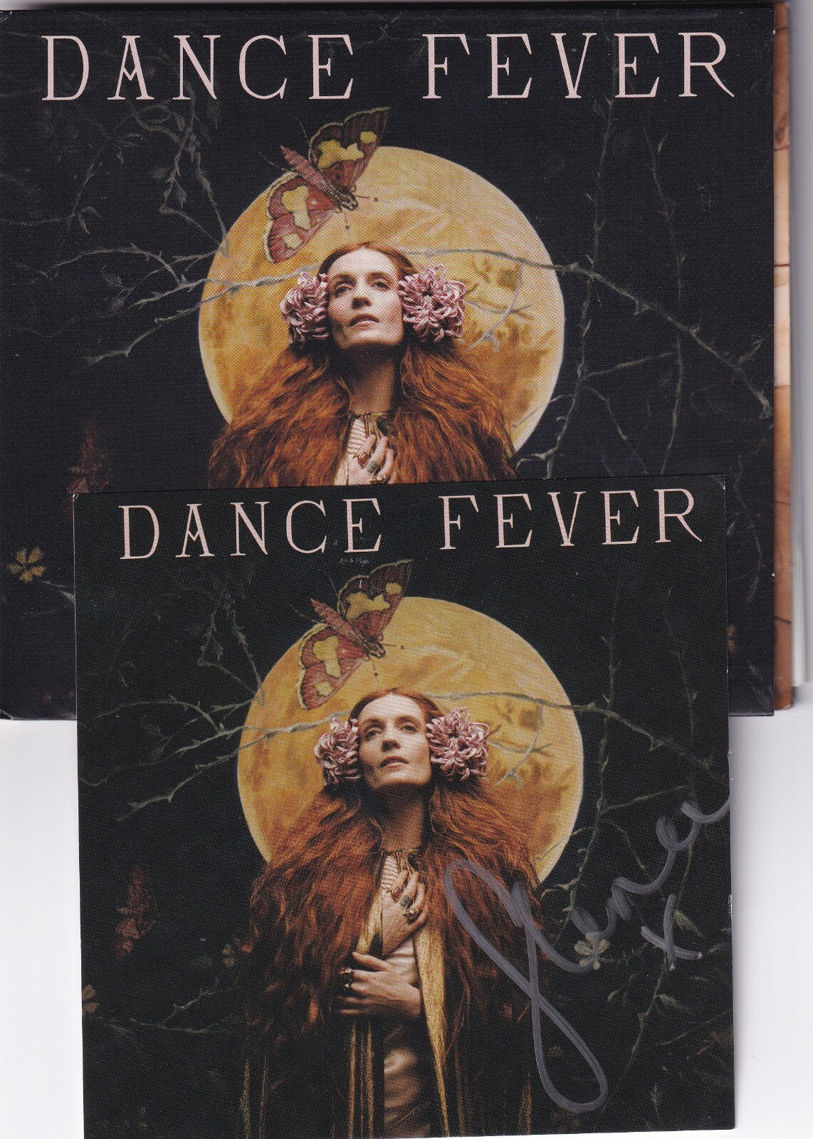 FLORENCE WELCH signed (FLORENCE + THE MACHINE) DANCE FEVER art card BAS BF87255