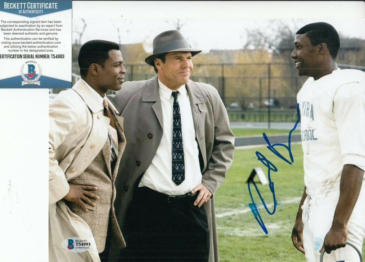 ROB BROWN signed (THE EXPRESS) *Ernie Davis* Movie 8X10 photo BECKETT BAS T54993