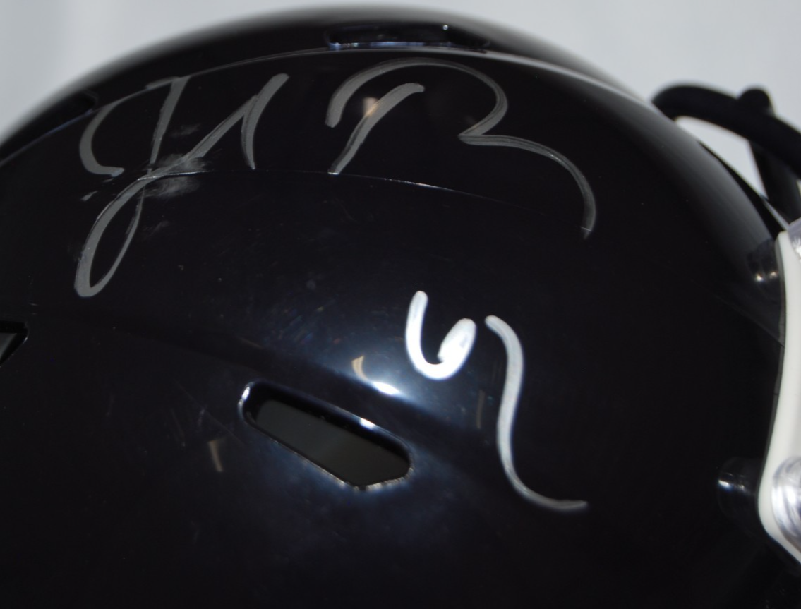 JOE THUNEY signed (CHICAGO BEARS) 2026 mini football helmet JSA COA CR86548