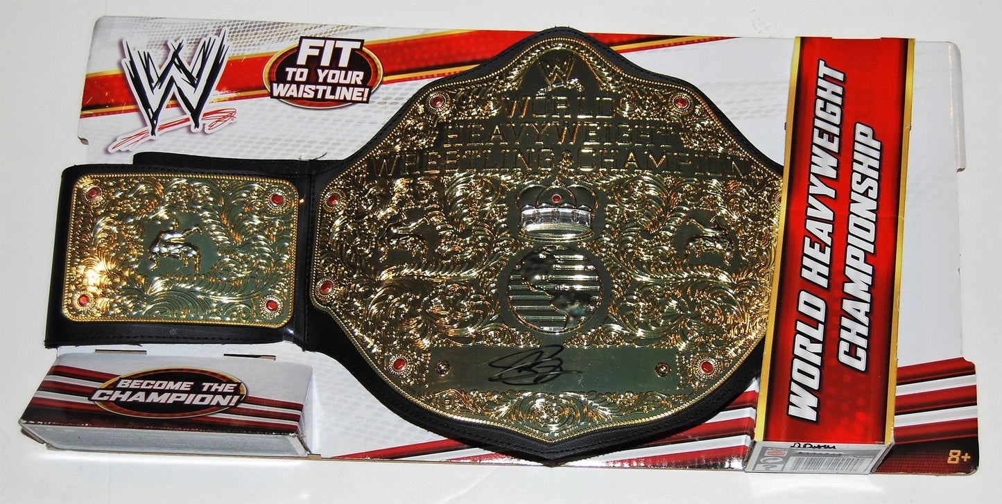 Christian signed (WWE WORLD HEAVYWEIGHT) WRESTLING CHAMPIONSHIP BELT W/COA