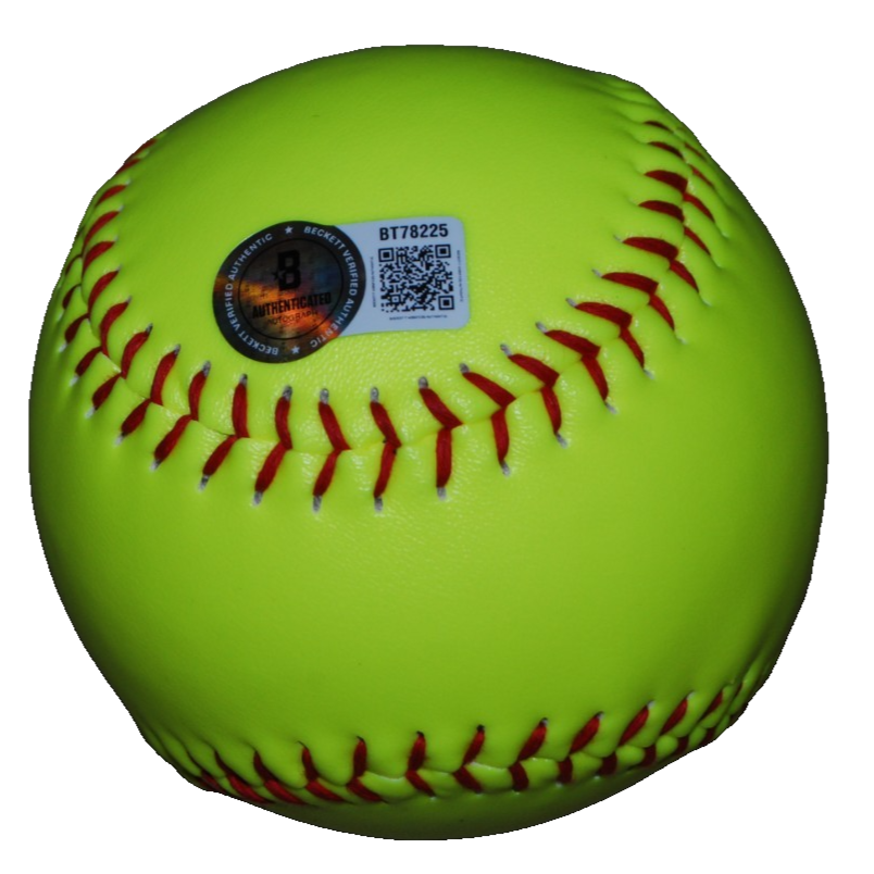 EMMA LEMLEY signed (BLAZE) Virgina Tech USA Softball 12" BECKETT BAS BT78225