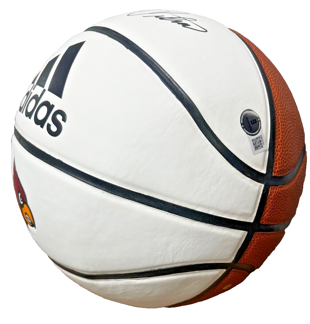 RICK PITINO signed (LOUISVILLE CARDINALS) Mini basketball  BECKETT BM02751