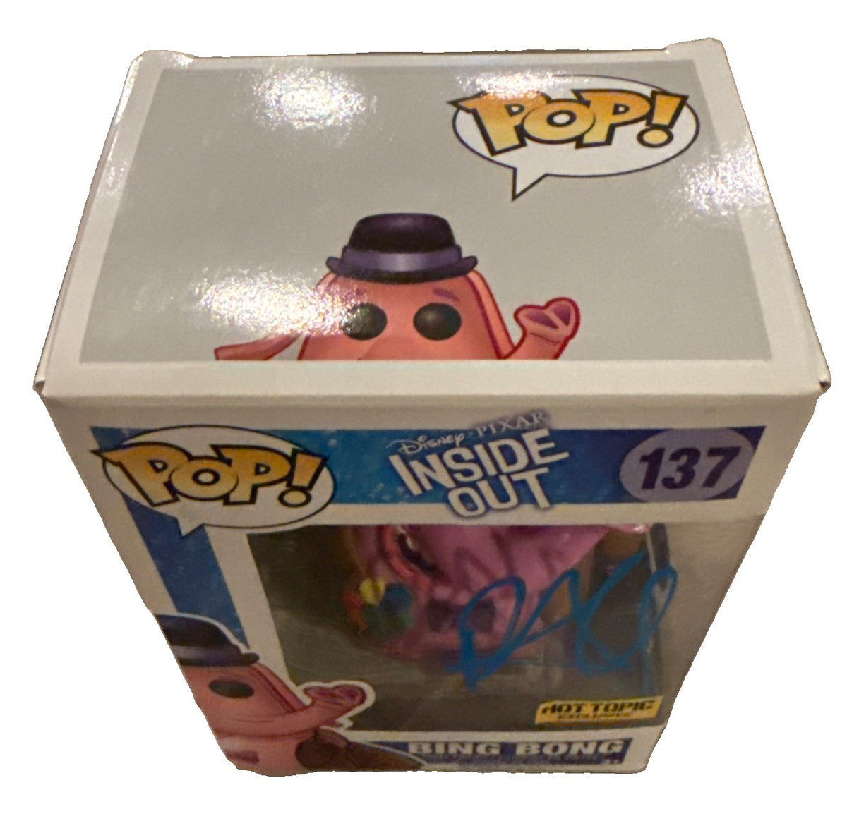 RICHARD KIND signed (INSIDE OUT Bing Bong Disney Funko Pop #137 BECKETT BY085873