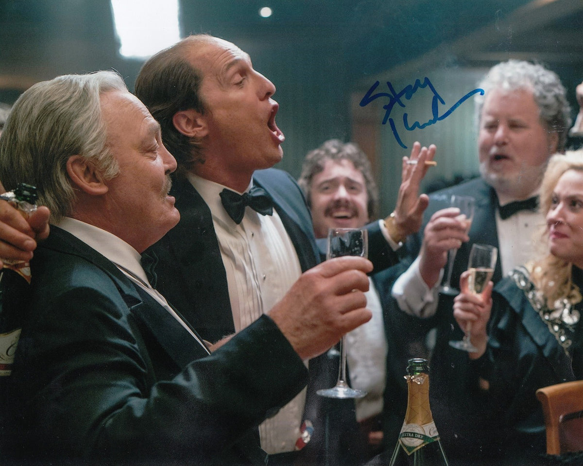 STACY KEACH signed (GOLD) 8X10 photo *PROOF* Clive Coleman W/COA