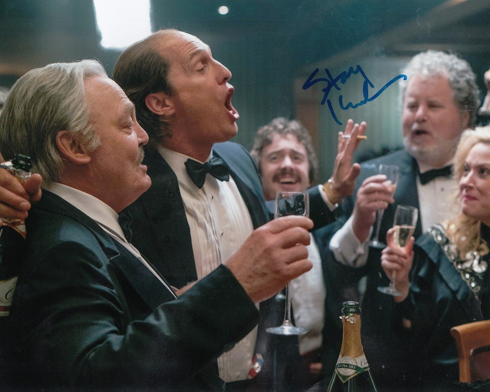 STACY KEACH signed (GOLD) 8X10 photo *PROOF* Clive Coleman W/COA