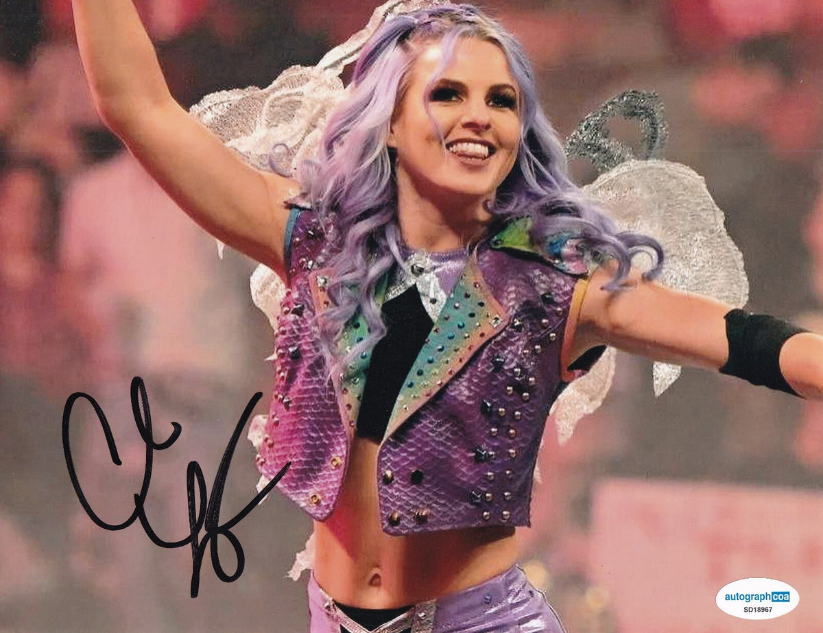 CANDICE LERAE signed (WWE) Diva WRESTLING Smackdown 8X10 photo ACOA SD18967