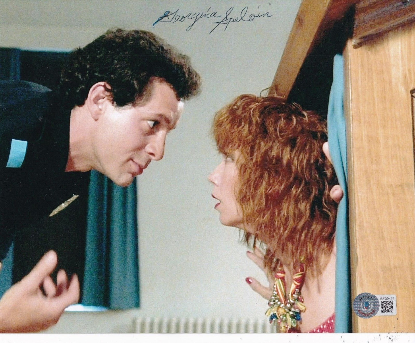 GEORGINA SPELVIN signed (POLICE ACADEMY) Movie 8X10 photo BECKETT BAS BF09411