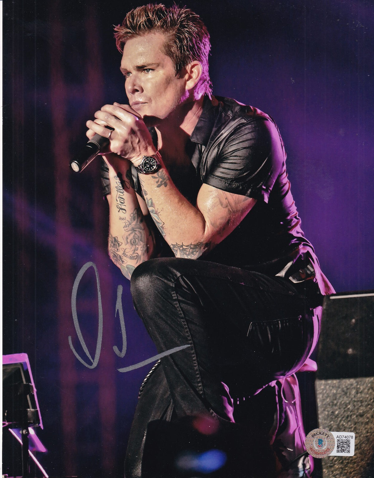MARK MCGRATH signed (SUGAR RAY) Music Singer 8X10 photo BECKETT BAS AD74078
