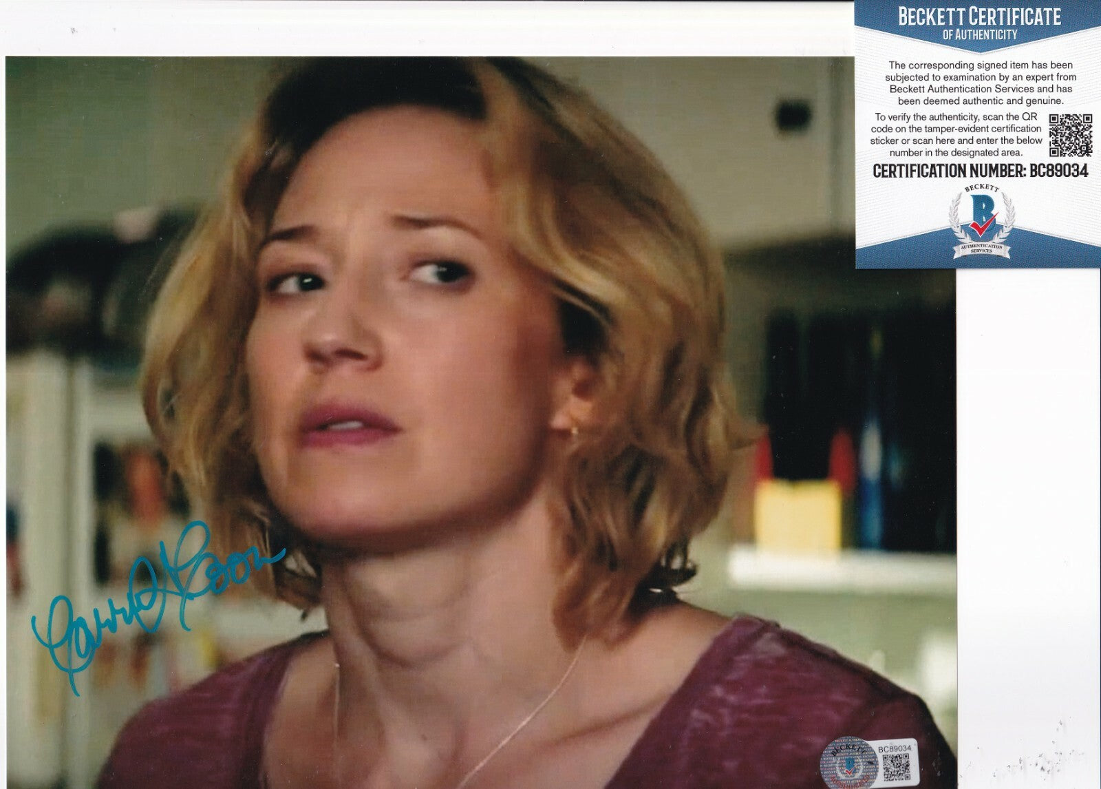 CARRIE COON signed (GHOSTBUSTERS AFTERLIFE) Movie 8X10 photo BECKETT BAS BC89034