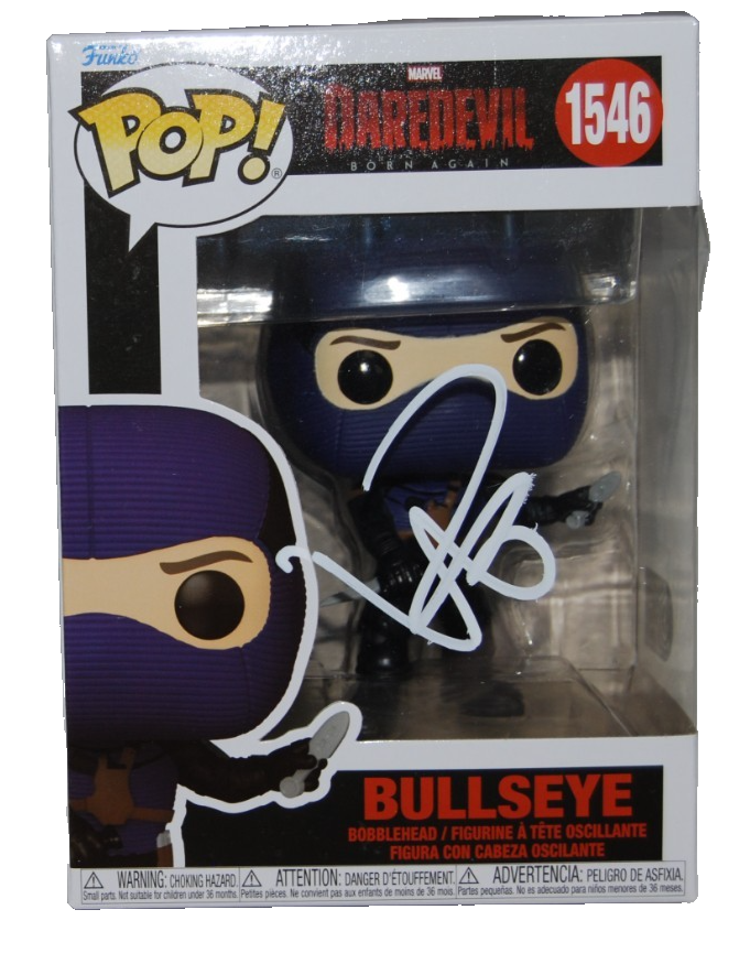 WILSON BETHEL signed (DAREDEVIL) BULLSEYE Funko Pop #1546 BECKETT BY085863