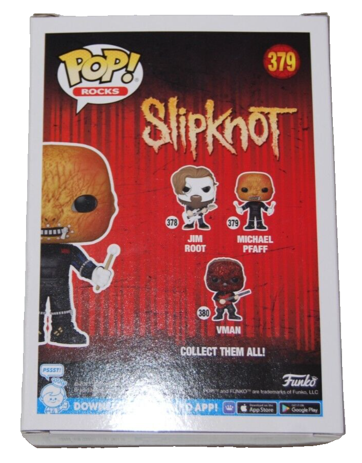 MICHAEL PFAFF signed (SLIPKNOT) Tortilla Man #379 Funko Pop BECKETT BAS BN37873