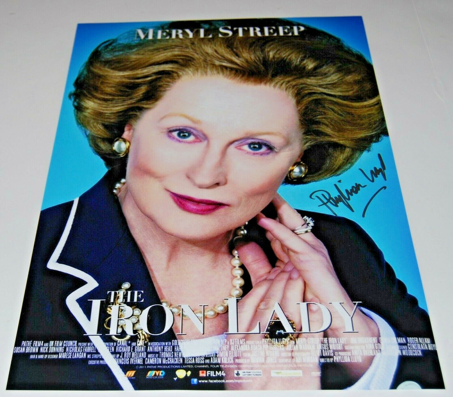 PHYLLIDA LLOYD signed (The Iron Lady) 12X18 movie poster photo *PROOF* W/COA #2
