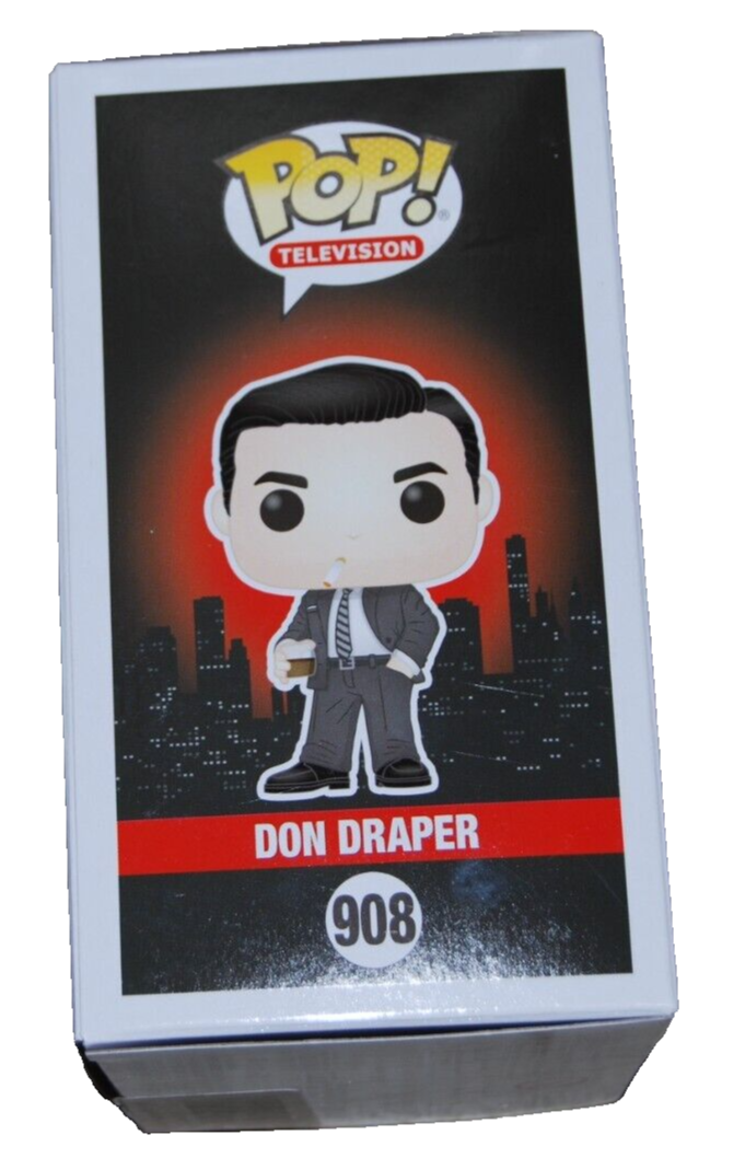 JON HAMM signed (MAD MEN) Don Draper Funko pop #908 BECKETT BAS BR25966